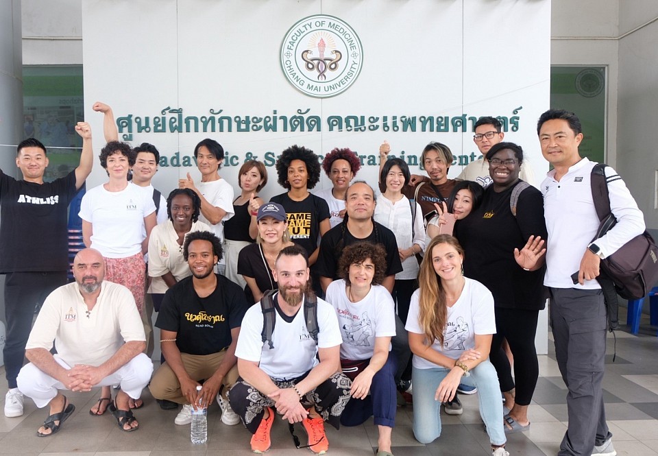 Cadaver anatomy lesson at the Faculty of Medicine, Chiang Mai University