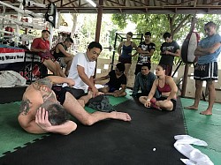 RSM offers a massage session at Spirit of Siam Muay Thai gym