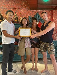 Medical doctor from the UK, professional therapist from Spain, and a yoga practitioner from Russia join RSM massage school