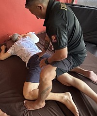 Massage Therapist from Singapore practices Deep Shiatsu Massage