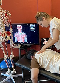 Palpation techniques detect tension and correct muscle imbalances